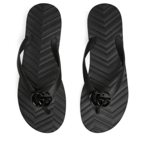 gucci pascar flip flop|Gucci ladies slides.